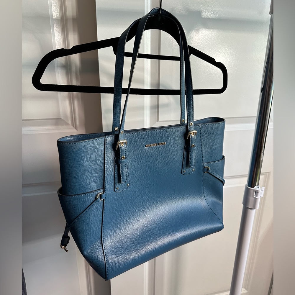 Michael Kors Blue Leather Purse